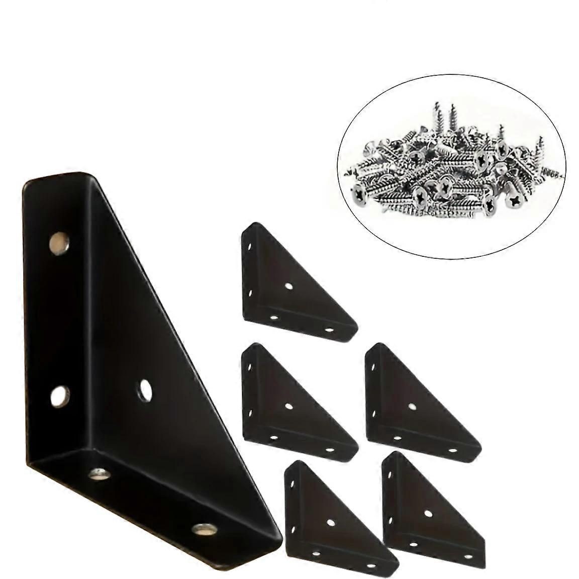 30 قطعة من الحديد شديد التحمل مع مسامير ، 1.3 مم بسمك 90 درجة دعم زاوية ، مناسب للأثاث