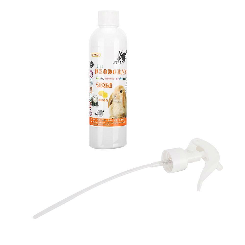 Pet Cleaning Spay Deodorant for Bottom of Cage Hamster Rabbit Natural Odor EliminateLemon