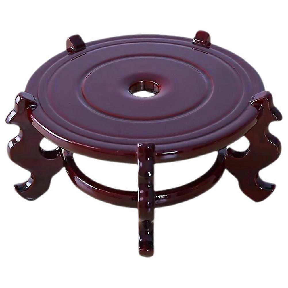 Wood Plant Pot Stand Planter Base Flower Pot Holder Crafts Display Riser
