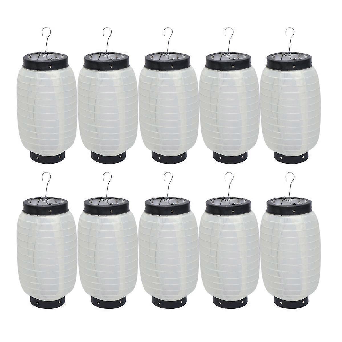 Japanese Party Decorations Lanterns Decorative Bars Beige 15X21cm Oval 10Pcs
