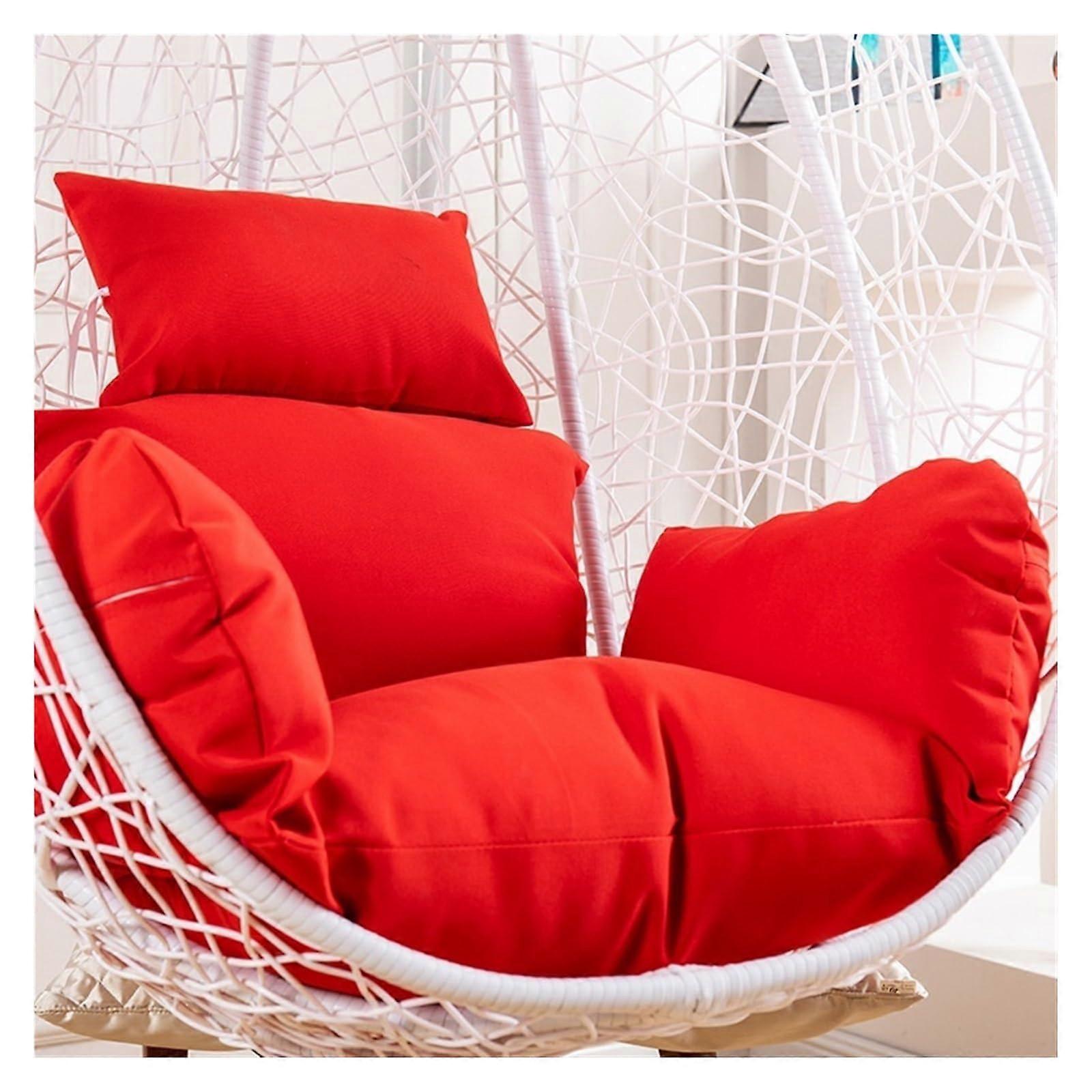 Outdoor Hanging Seat Cushion For Swing Chair Hammock And Porch Swing Red Soft And Comfortable Garden Seat Pad Unit Size