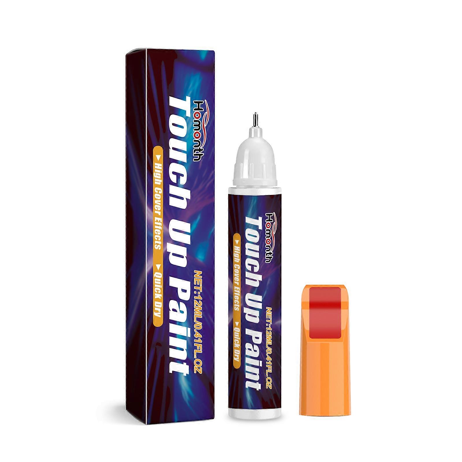 Red Car Scratch Repair Paint Pen - Quick, Easy Touch-Up for Scratches & Stains | Restores Shine & Color | Portable, Durable Car Paint Touch-Up Pen