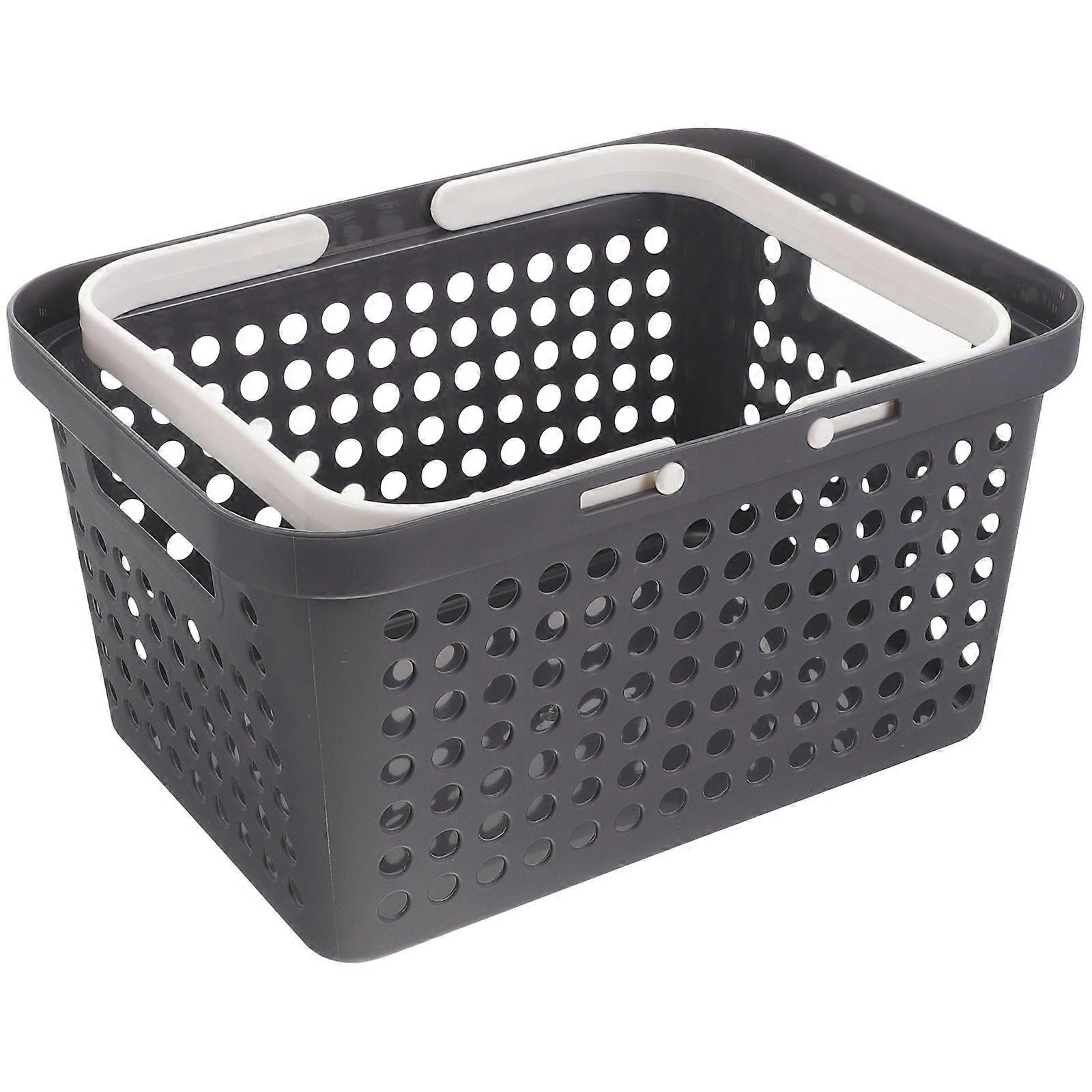 Multipurpose Basket Organizer Rectangular Thickened Pp Simple And Generous Design Space Saving Home Use 1Pack