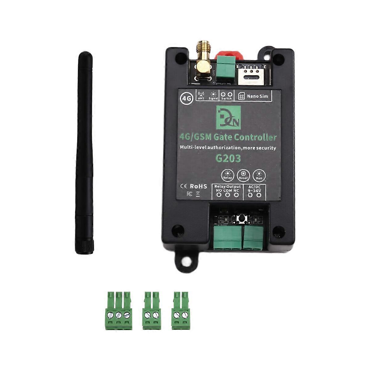 GSM Remote Control Relay Switch G203 4G Mobile Phone Operated Door & Gate Controller