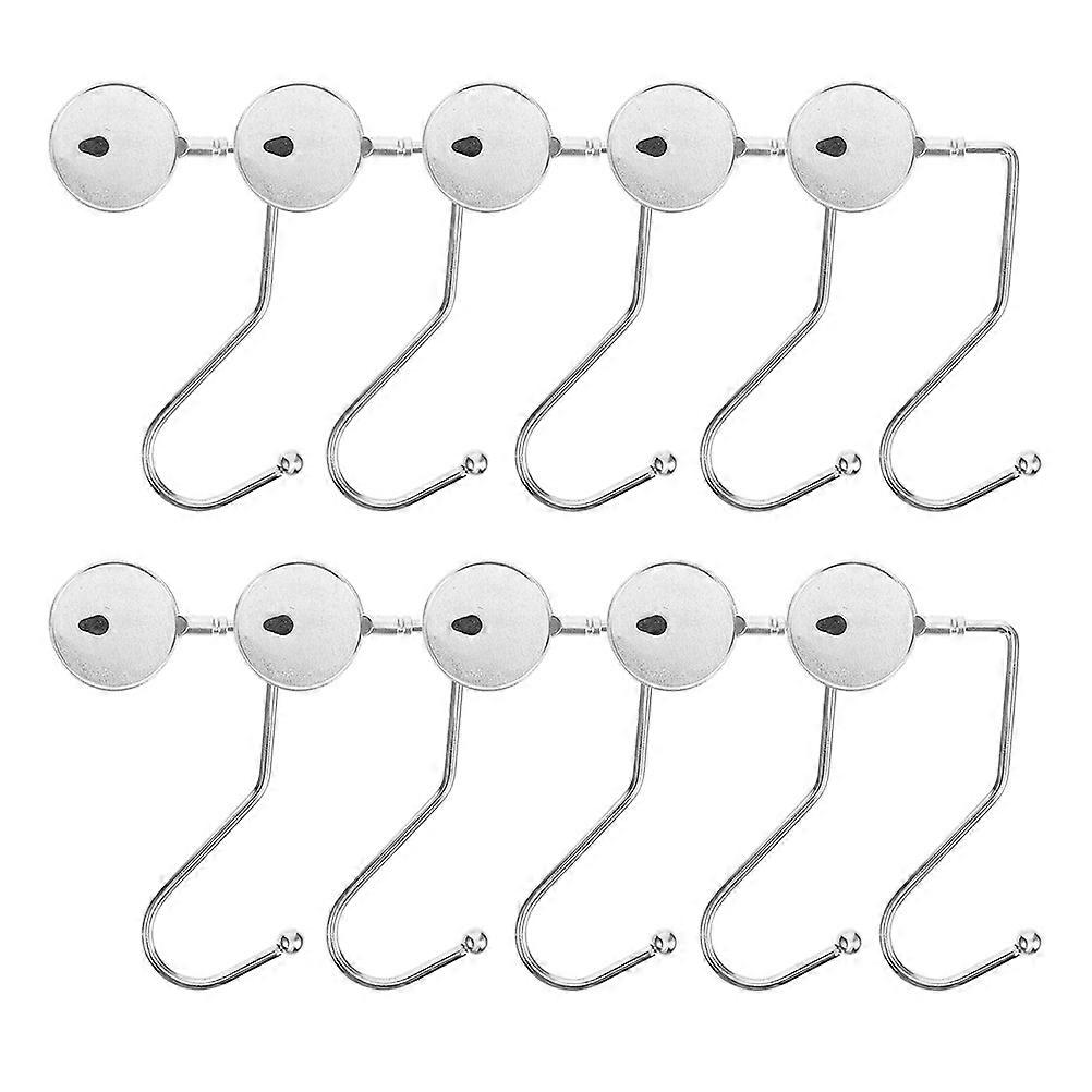 Bag Hook For Desk Non-Slip And Strong Load-Bearing Silver Color 20Pcs