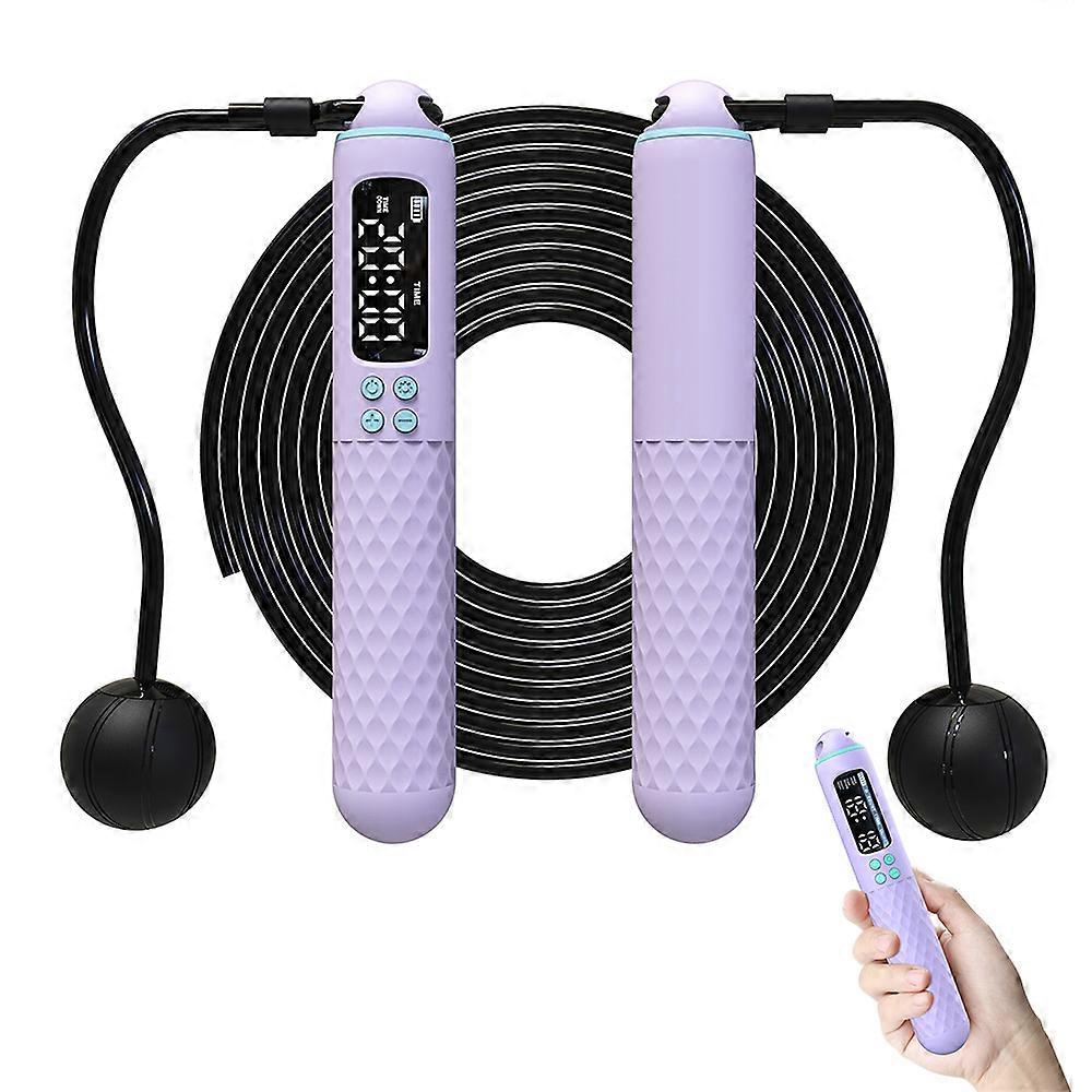 Smart Digital Jump Rope for Accurately Counts Jumps Sets Goals Monitors Progres