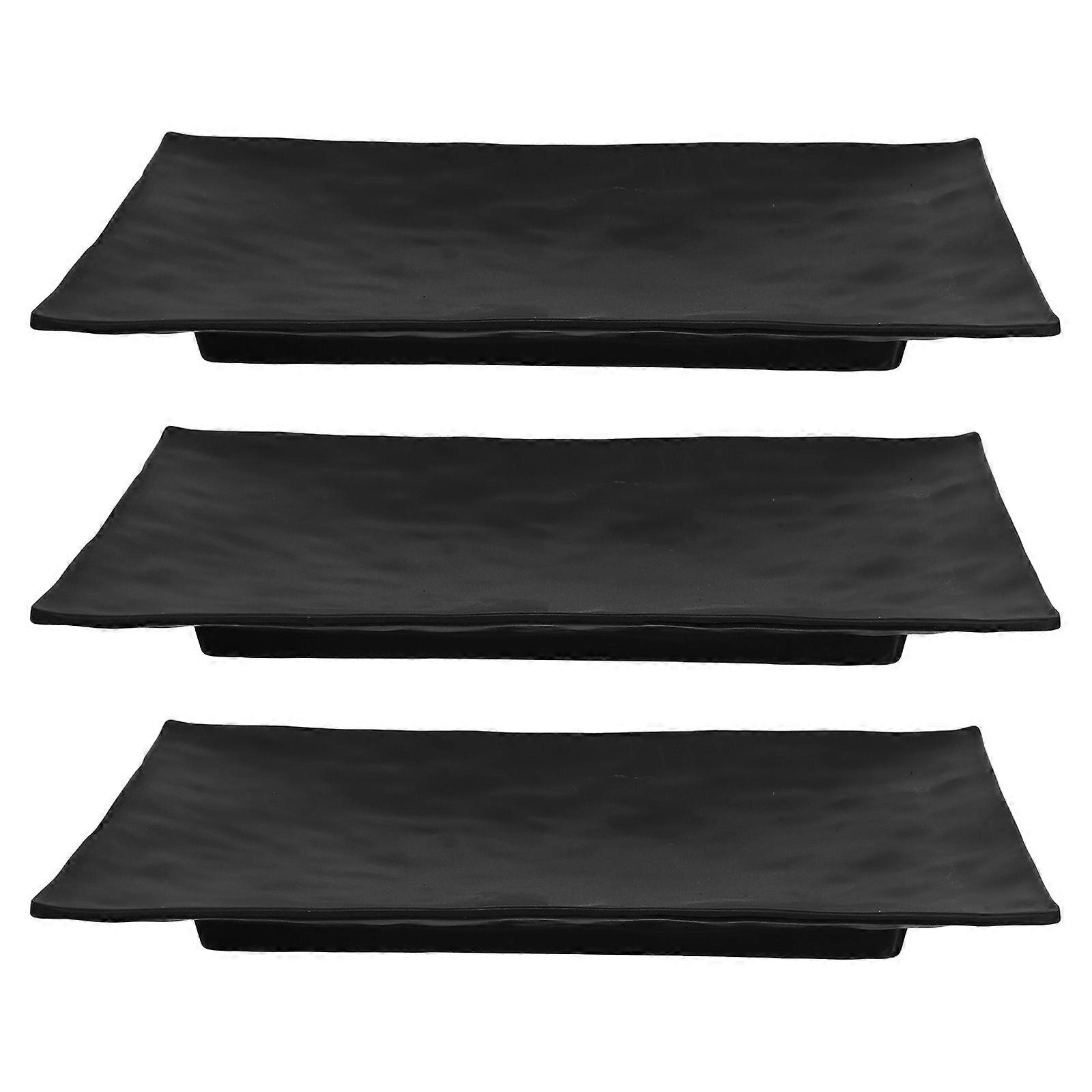 Sushi Dishes Plate Set Storage Display Japanese Style For Family Dinners 9.75X6.76X0.83in 3Pcs