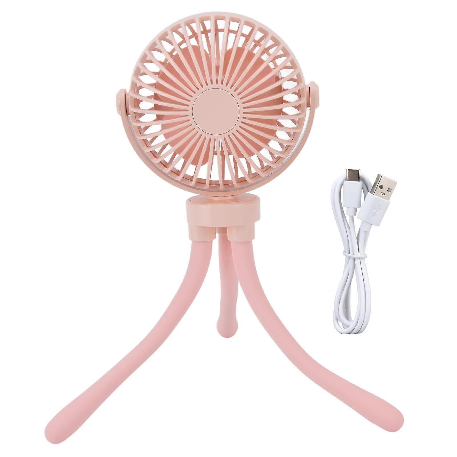 Stroller Universal Adjustment Octopus Baby 2500 to 4400RPM USB Charge Portable Fan with Deformable Tripod for Home