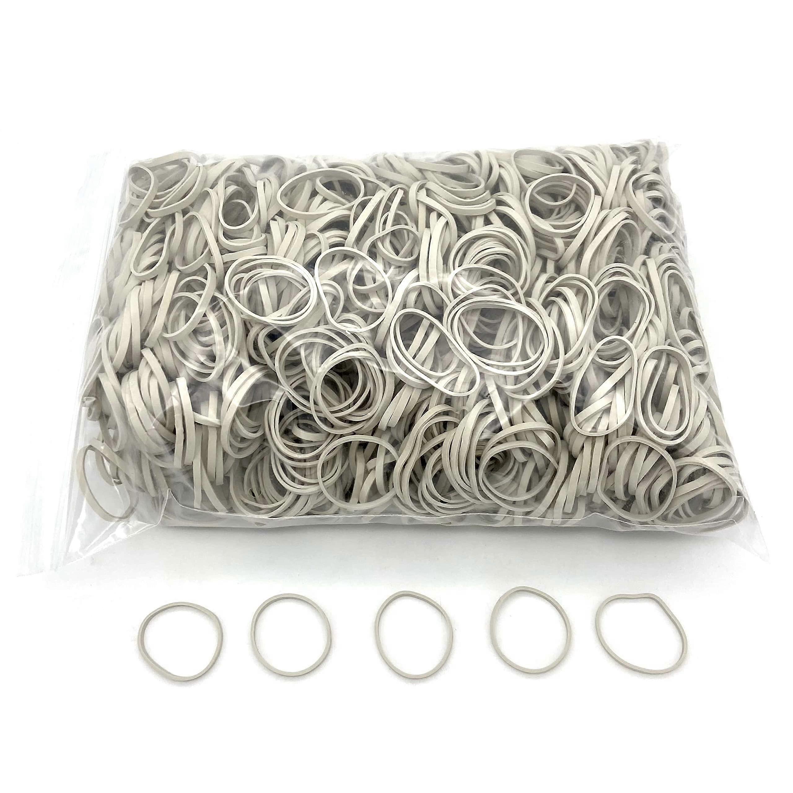 Rubber Bands 50 (Diameter 32) mm x 3 mm White 1 kg Bag