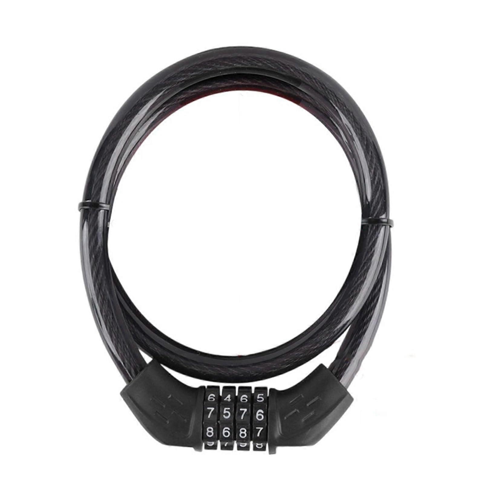 Durability Steel Cable Lock Bike Combination Lock Security AntiTheft Lock for Bicycles Protection