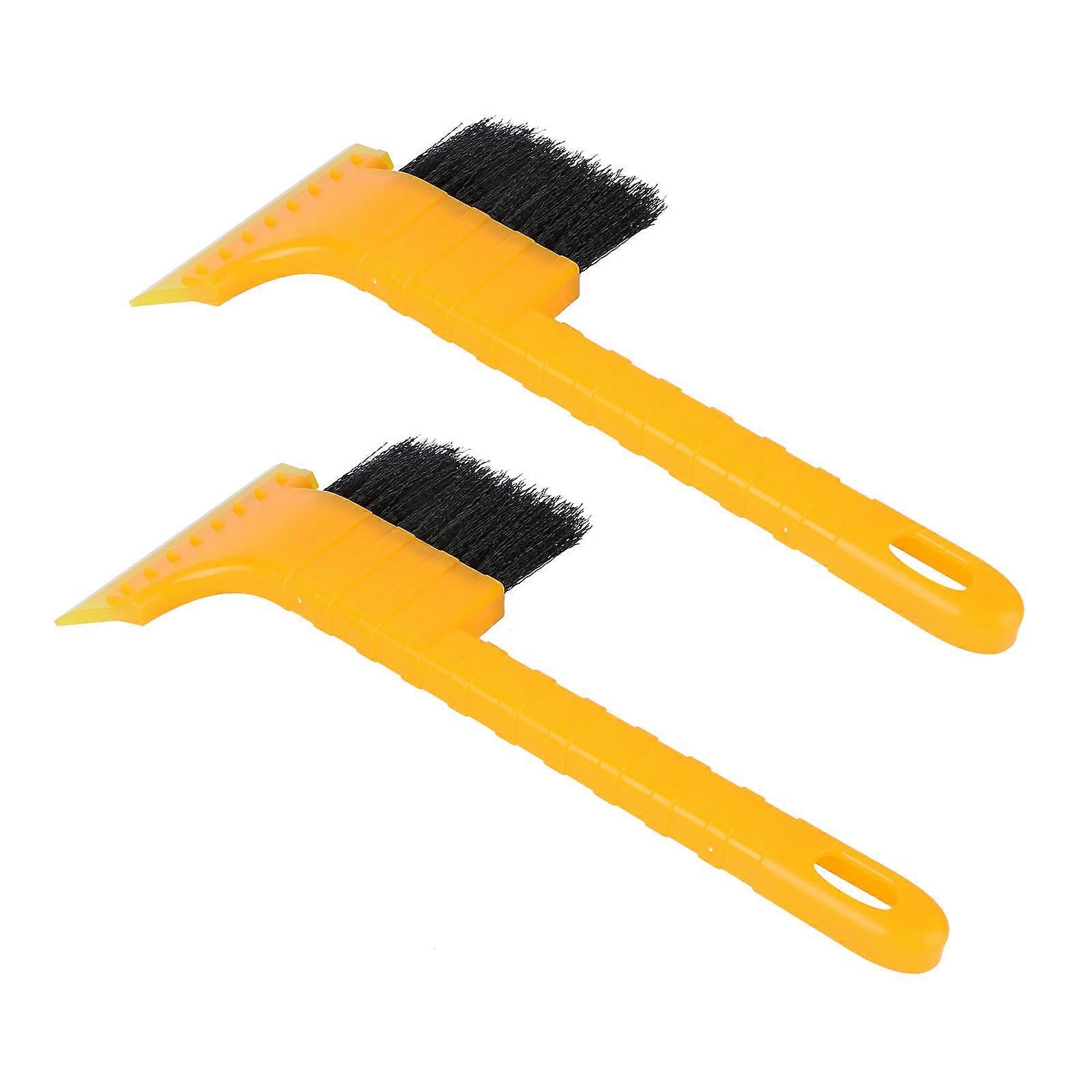 Vehicle Snow Brush 2-in-1 Ice Snow Brush Car Maintenance Surface Windshield Cleaning 2Pcs
