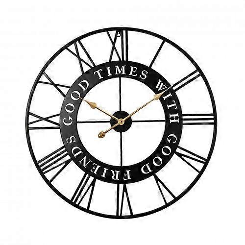 Hometime Good Times with Good Friends Metal Wall Clock 70cm