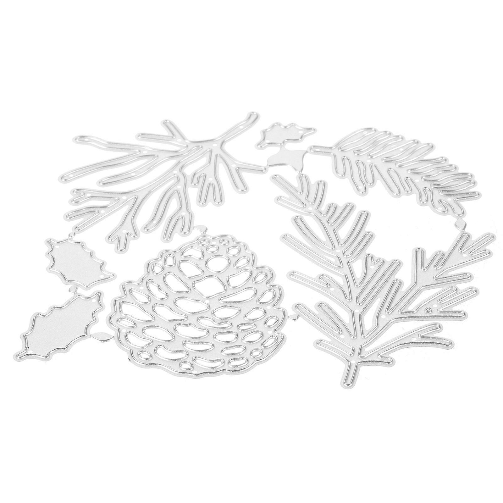 Diy Enthusiasts Embossing Dies Pine Cone Shape Embossing Paper Die Card Making Tool 10x8.8cm 1 Set