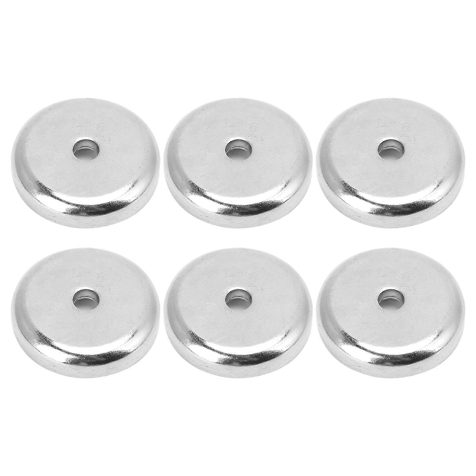 6pcs 32mm Diameter Pot Magnet Round Base Mounting Magnets Cup Magnet Acessory