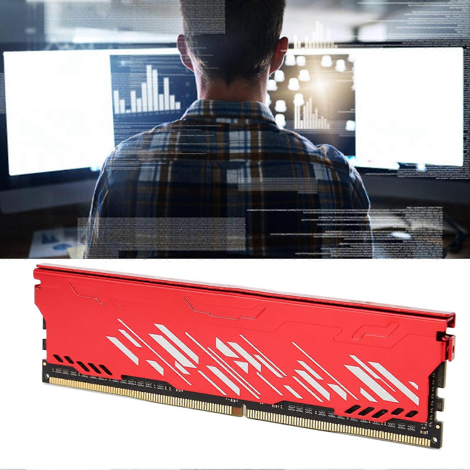 Desktop Memory Module DDR4 3200MHz 25600 Bandwidth Metal Case Fast Cooling Gaming RAM for Working Editing Games 8GB 