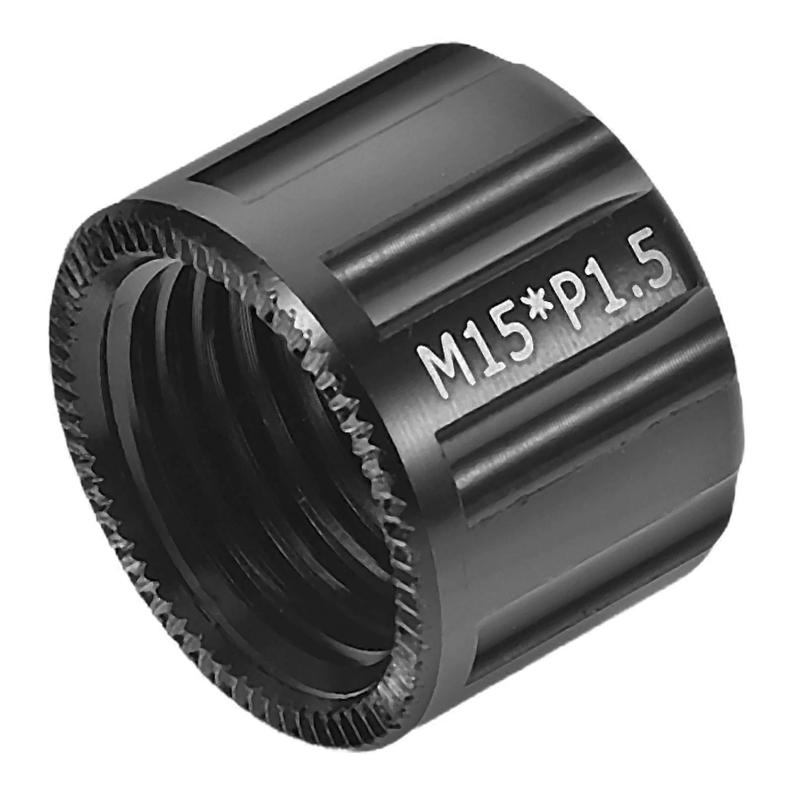 Thread Axles Nut Bicycle Thru Axle Cap for Bike Use Black