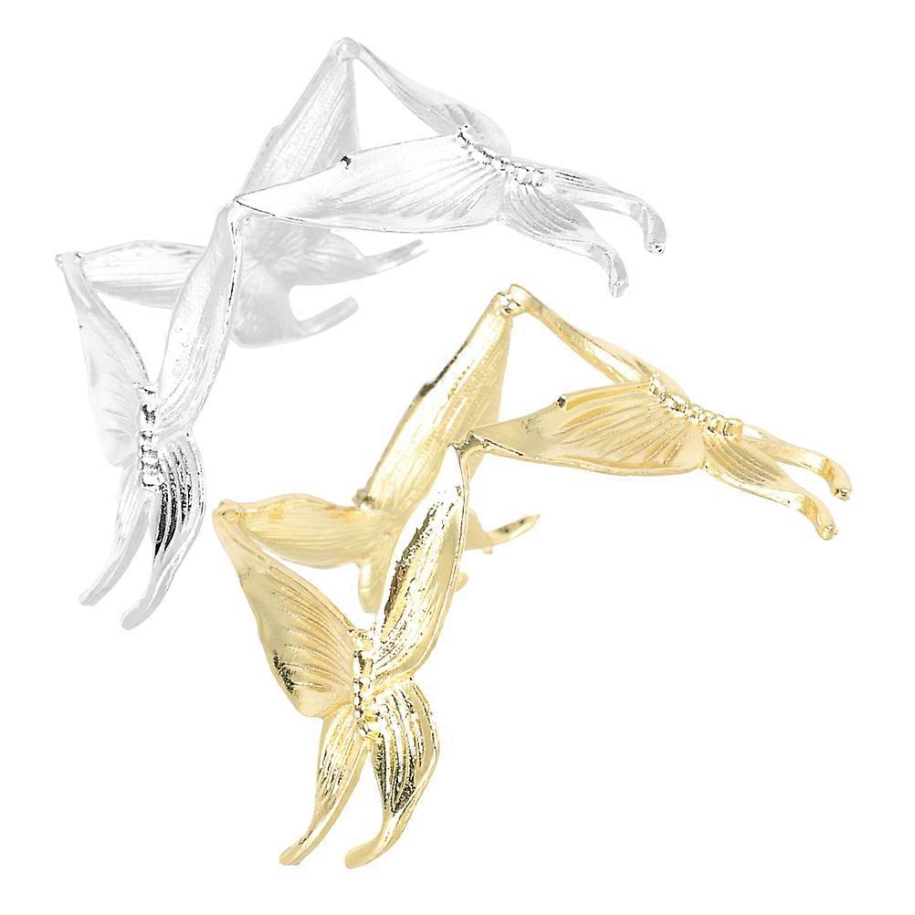 Sphere Globe Stand Base Crystal Ball Holder For Home Decoration Silver 2Pcs