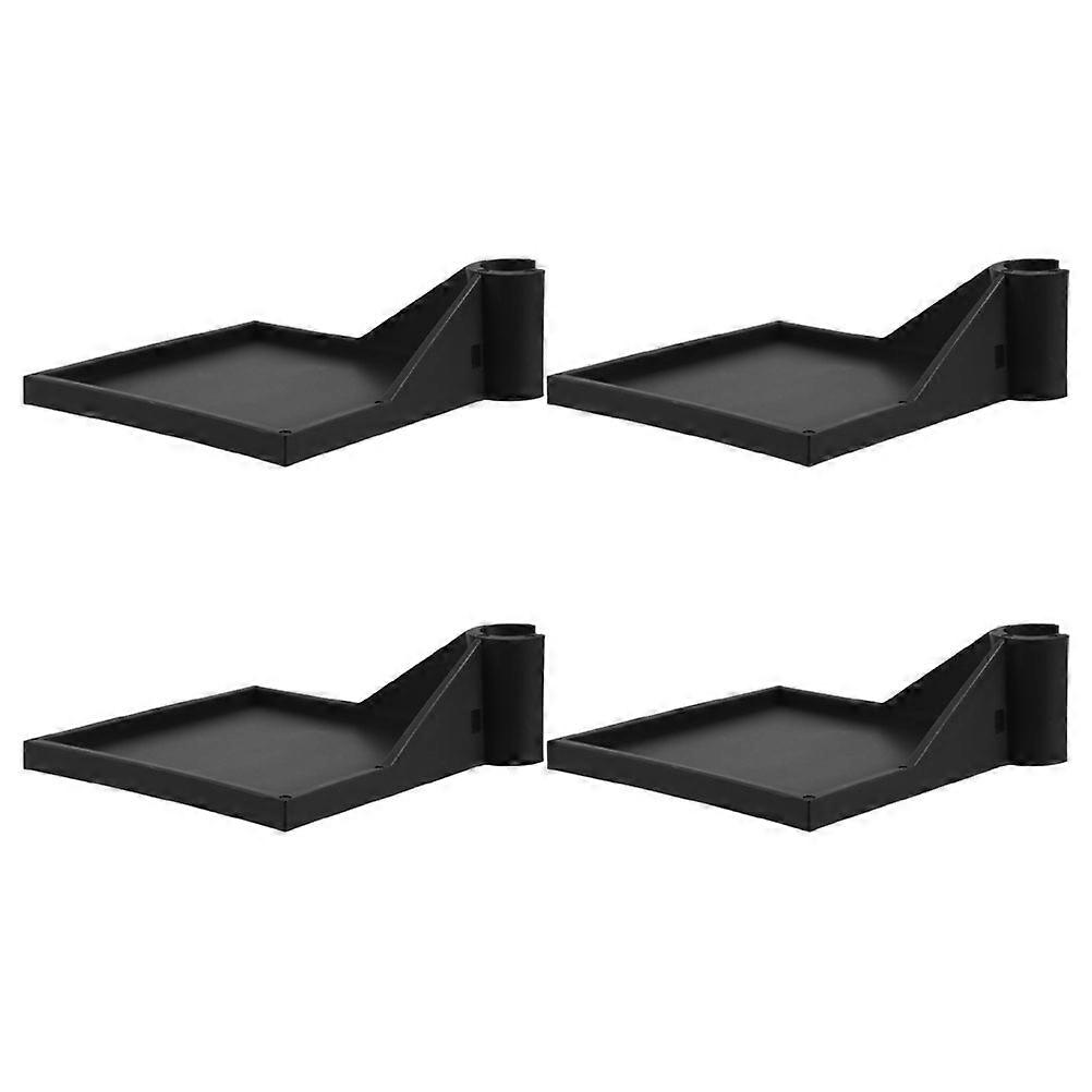 Hemoton 4 Pcs Grow Tent Corner Frame 10.00X10.00X3.50CM Black Color