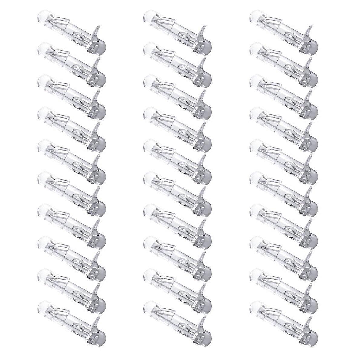 Clear Shelf Supports Transparent Plastic Locking Shelf Bracket Nail Panel Pallet Holder For Storage 30Pcs