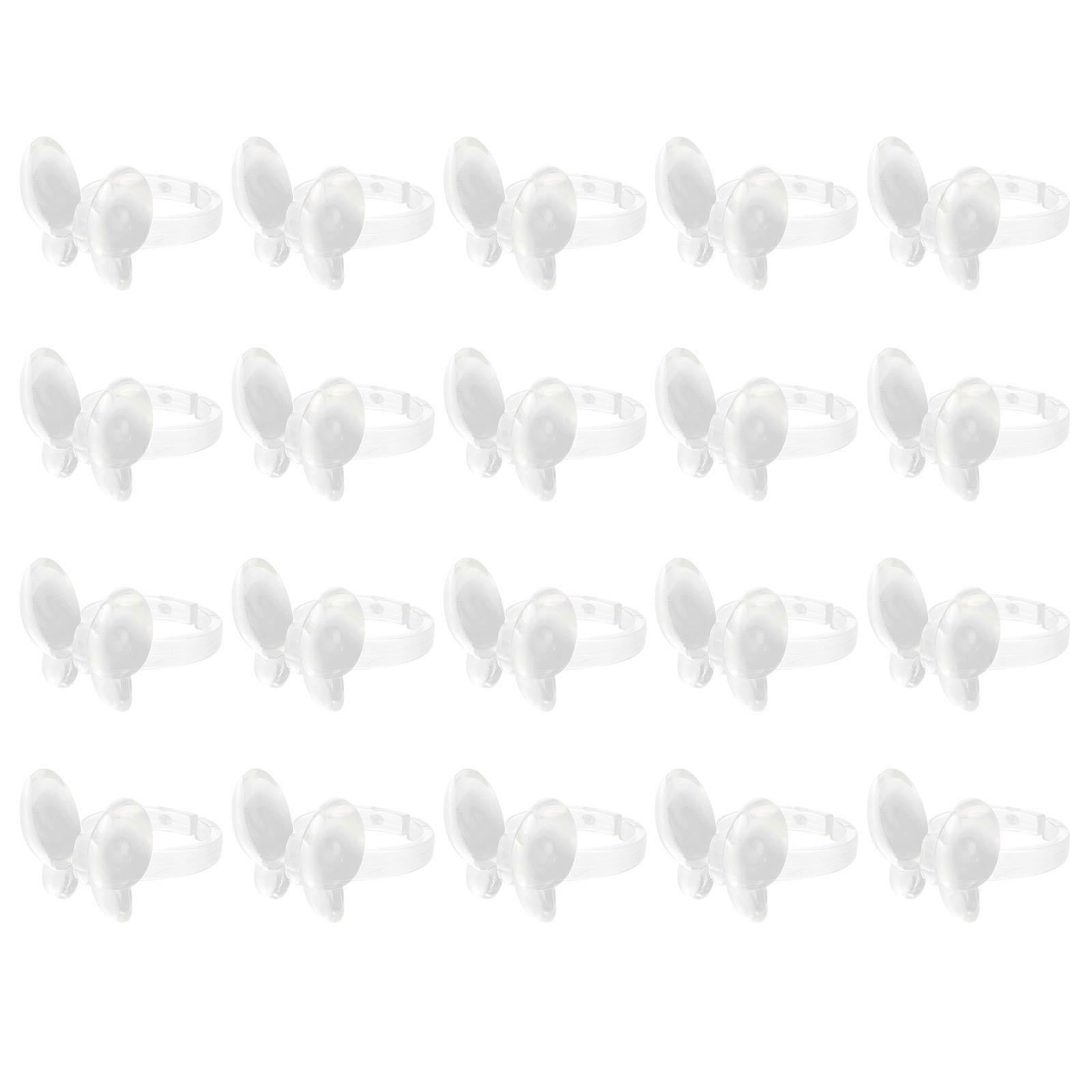 DIY Manicure Practice Rack Transparent Plastic 1.30X1.30X1.90CM 50Pcs