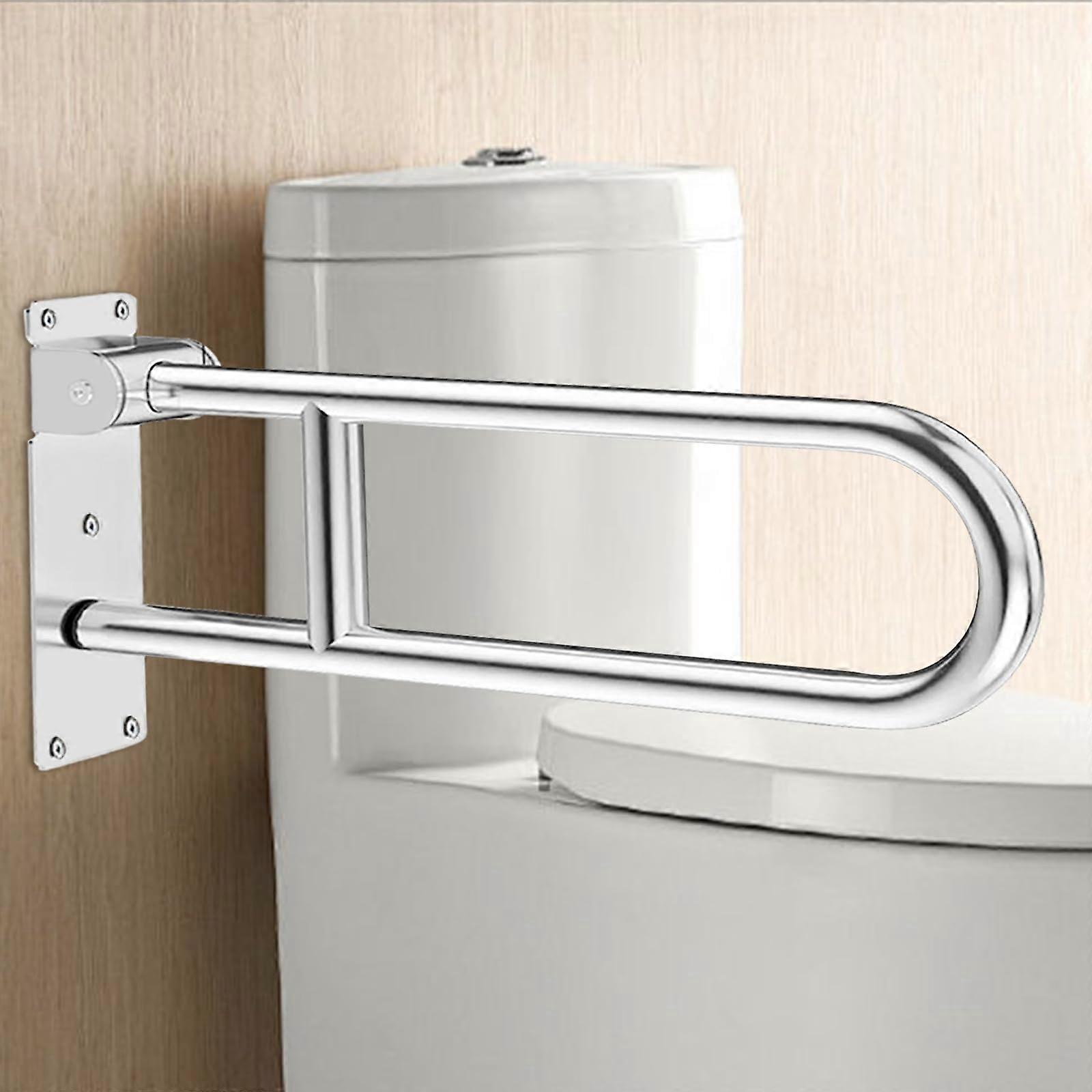 Standing Aid Toilet, Wall Support Handle, Foldable, Disabled Toilet Grab Bar