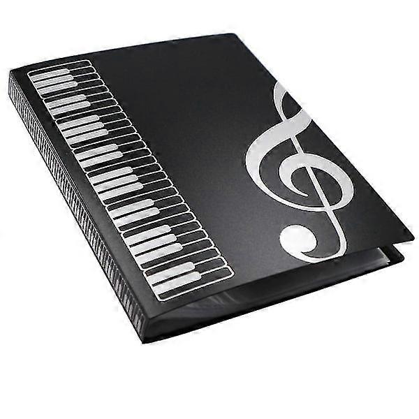 Music Folder A4 Size Music Folder Paper Document Music Theme 40 Pockets Storage Folder