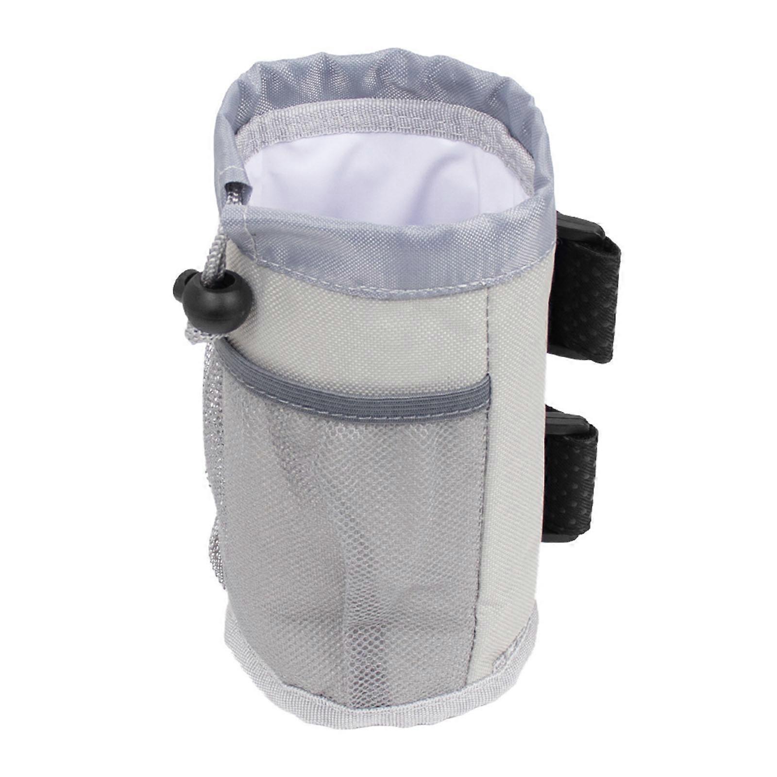 Polkupyörät Juomapullokassi Juomateline verkkotaskuilla Sähköpotkulaudan ohjaustangon säilytyslaukku Pyöräilytarvikkeet Harmaanvalkoinen