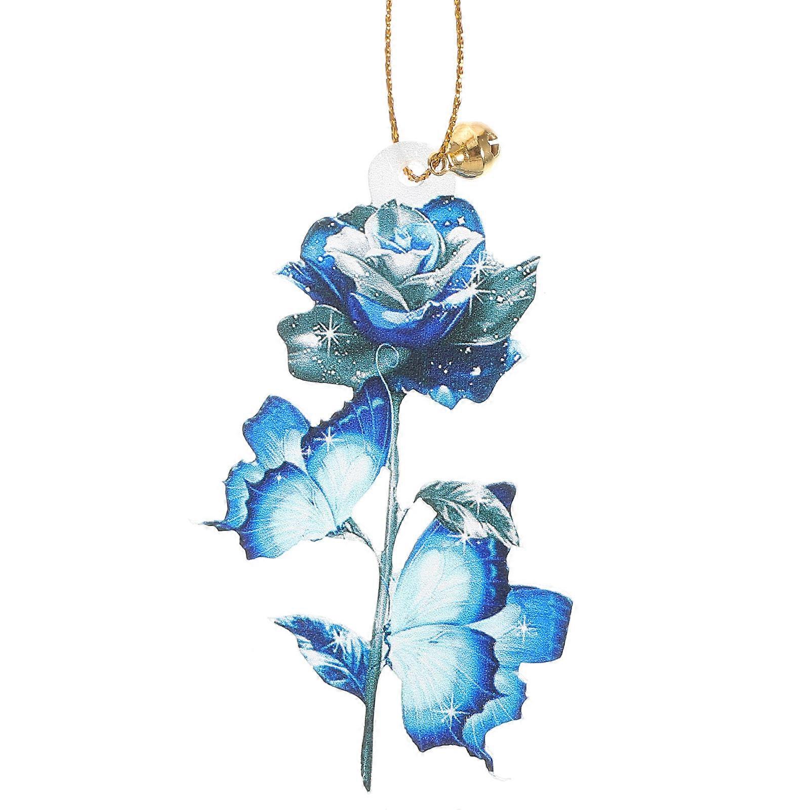 Bling Car Rear View Mirror Accessories Mirror Ornaments for Car Plastic Material Round Shape 1Set