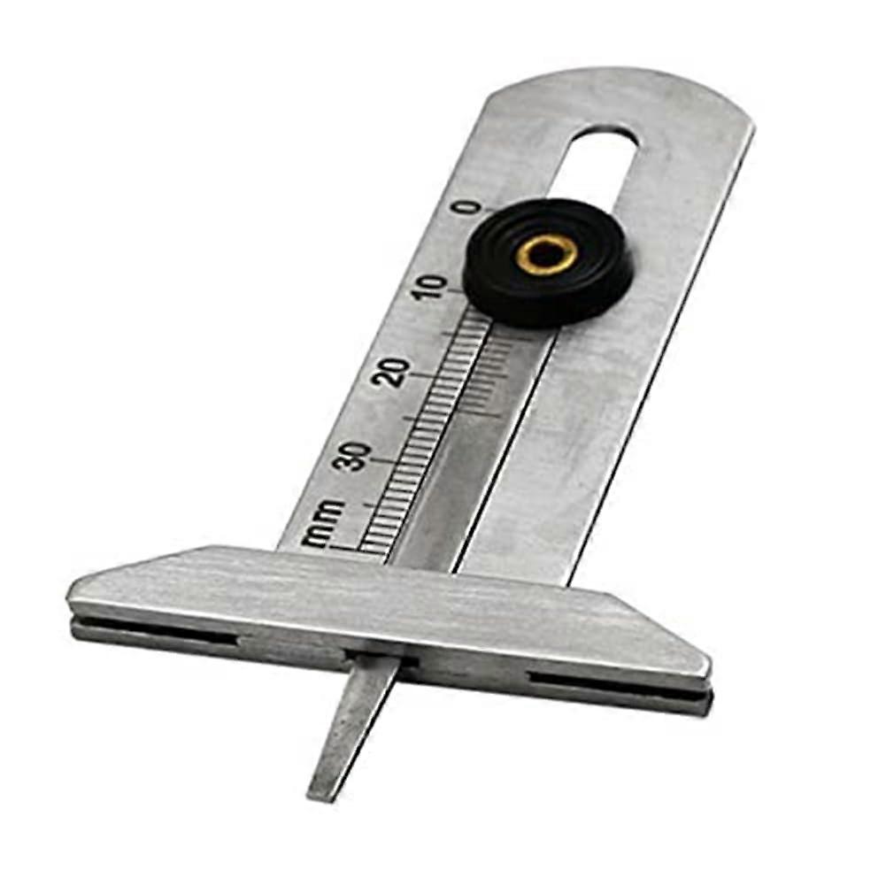 Stainless steel tire tread depth gauge, 030 mm, caliper, depth measuring tool, ruler