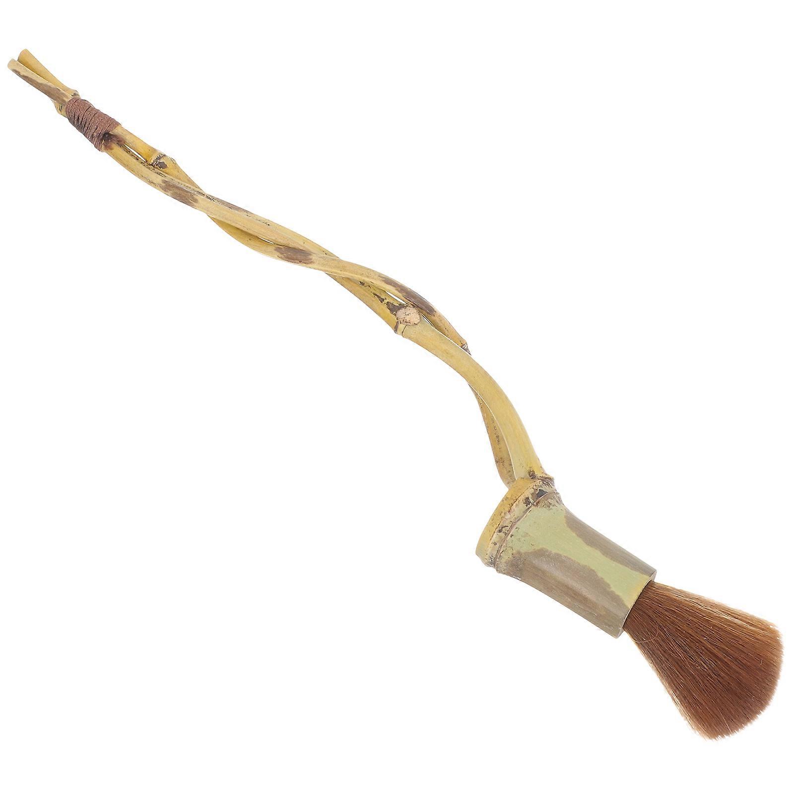 Bamboo Cleaning Brush for Home Multi Color Small Tea Tray Brush with Sturdy Bristles 3.5 Inch