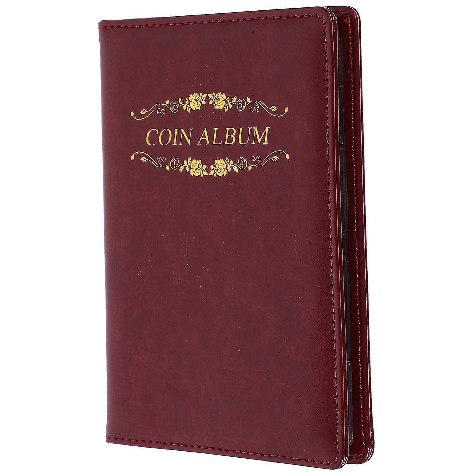 Antique Coin Book Organizer For Home Display And Office Display Rectangular PU 1Set