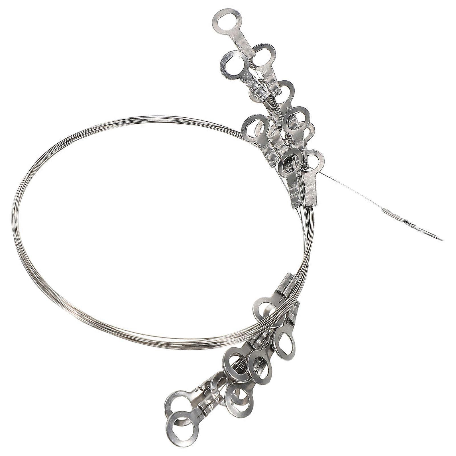 Stainless Steel Cake with Replaceable Wires Essential for Precise Cutting in Home Kitchens 12pcs Silver