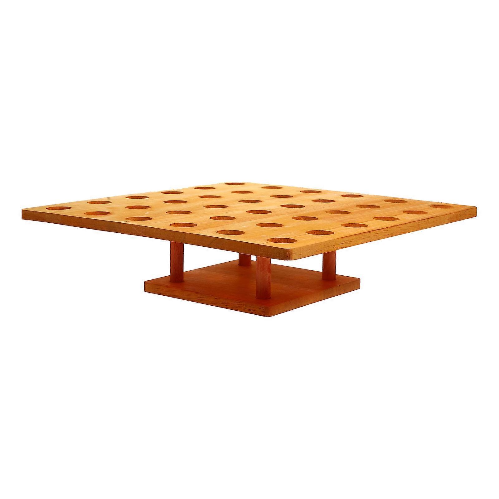 Wooden Ice Cream Cone Stand Display Rack for Sushi and Ice Cream – Stable Countertop Storage, Easy to Clean