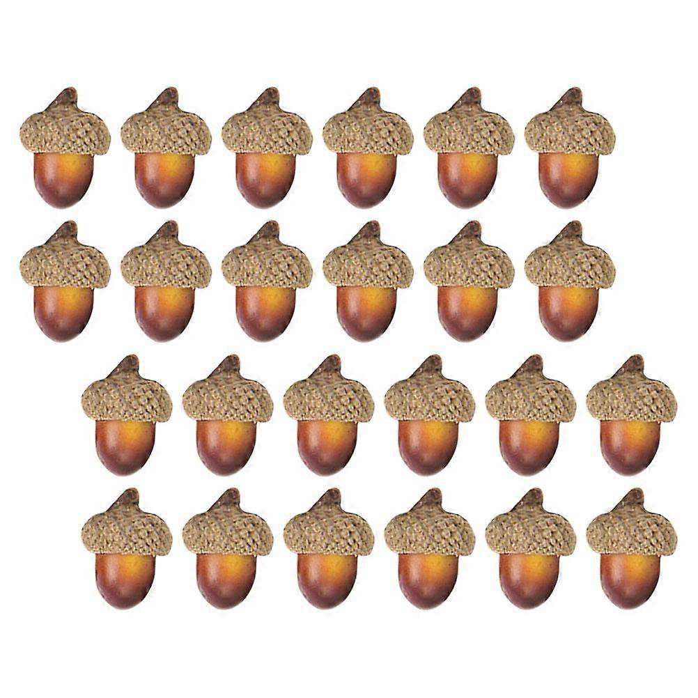 Fall Filler Decor Foam Acorn Shape Realistic Design Diy Projects 100Set