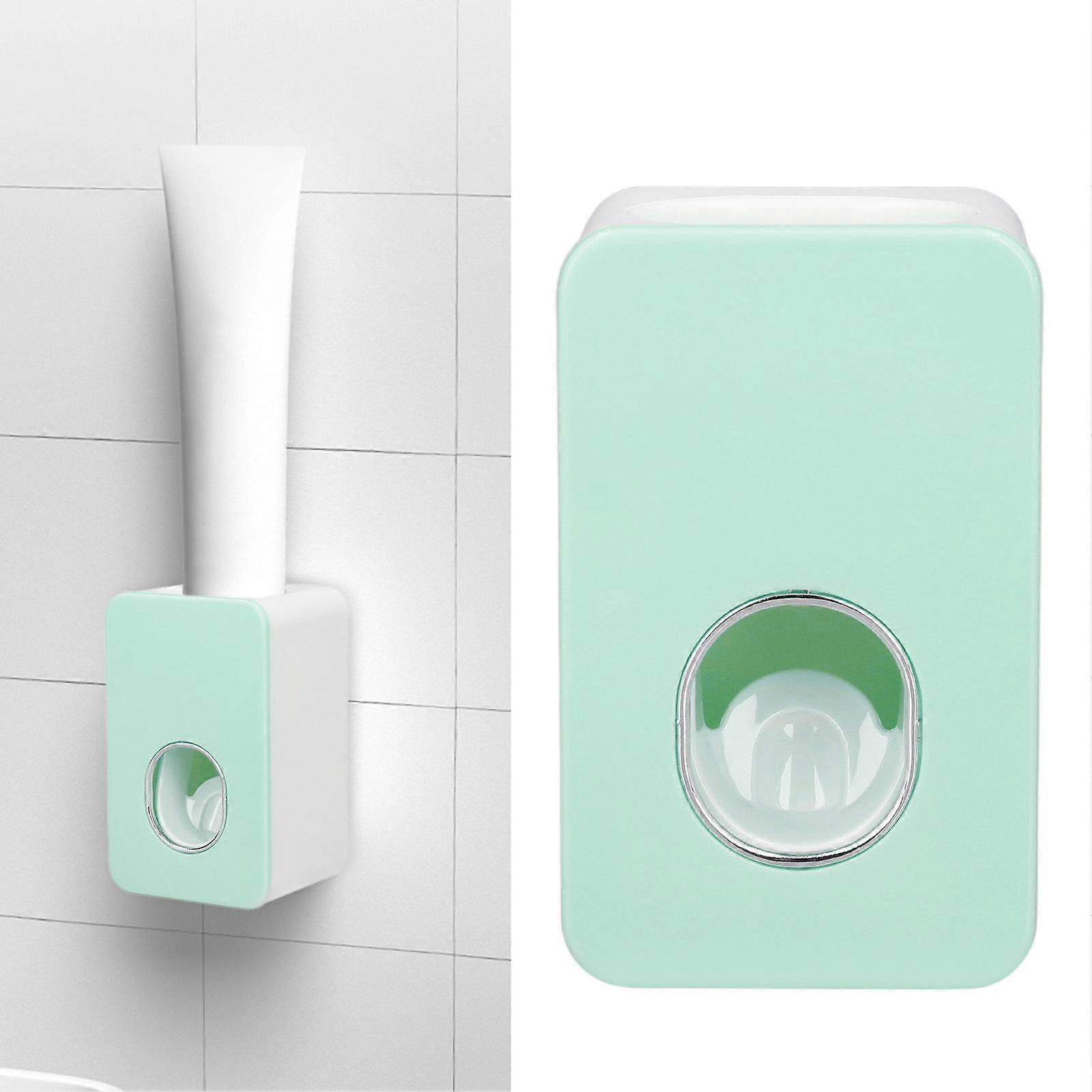 Automatic Toothpaste Dispenser Wall Mounted Easy Installation Toothpaste Squeezer Dispenser for Bathroom Home Green 