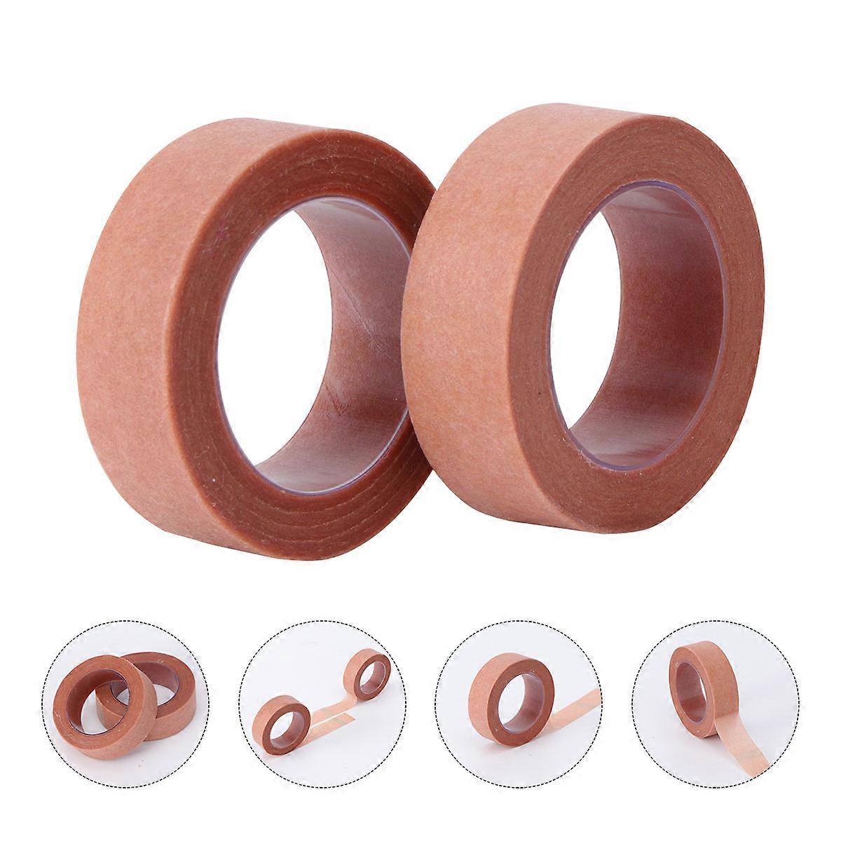 Brown Eyelash Isolation Tapes (2pcs) Fiber Material Lash Grafting Strips for Upper & Lower Lash Separation, Home & Professional Use