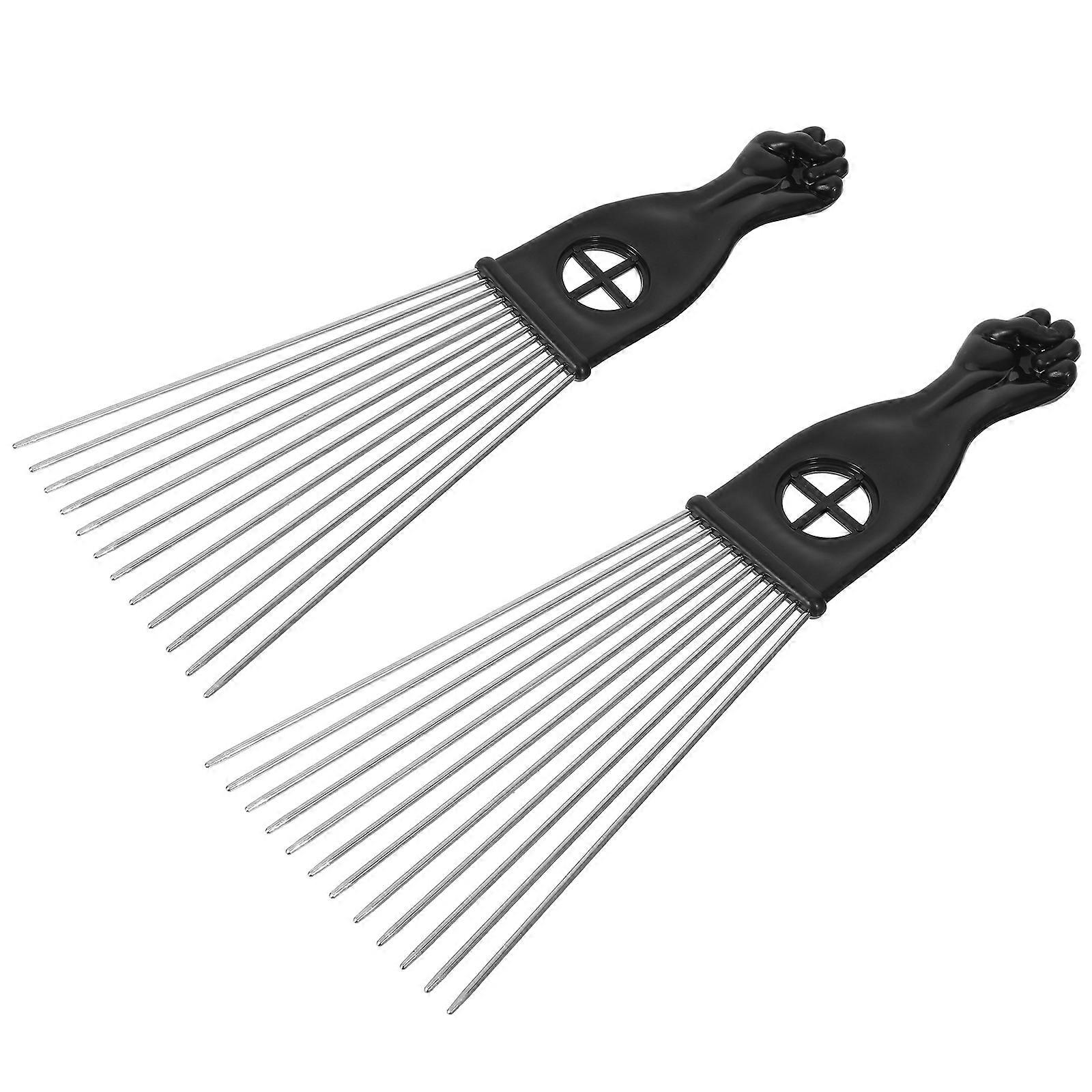 Needle Comb for Hair Styling with Durable Plastic Handle Wide Tooth Comb for Detangling