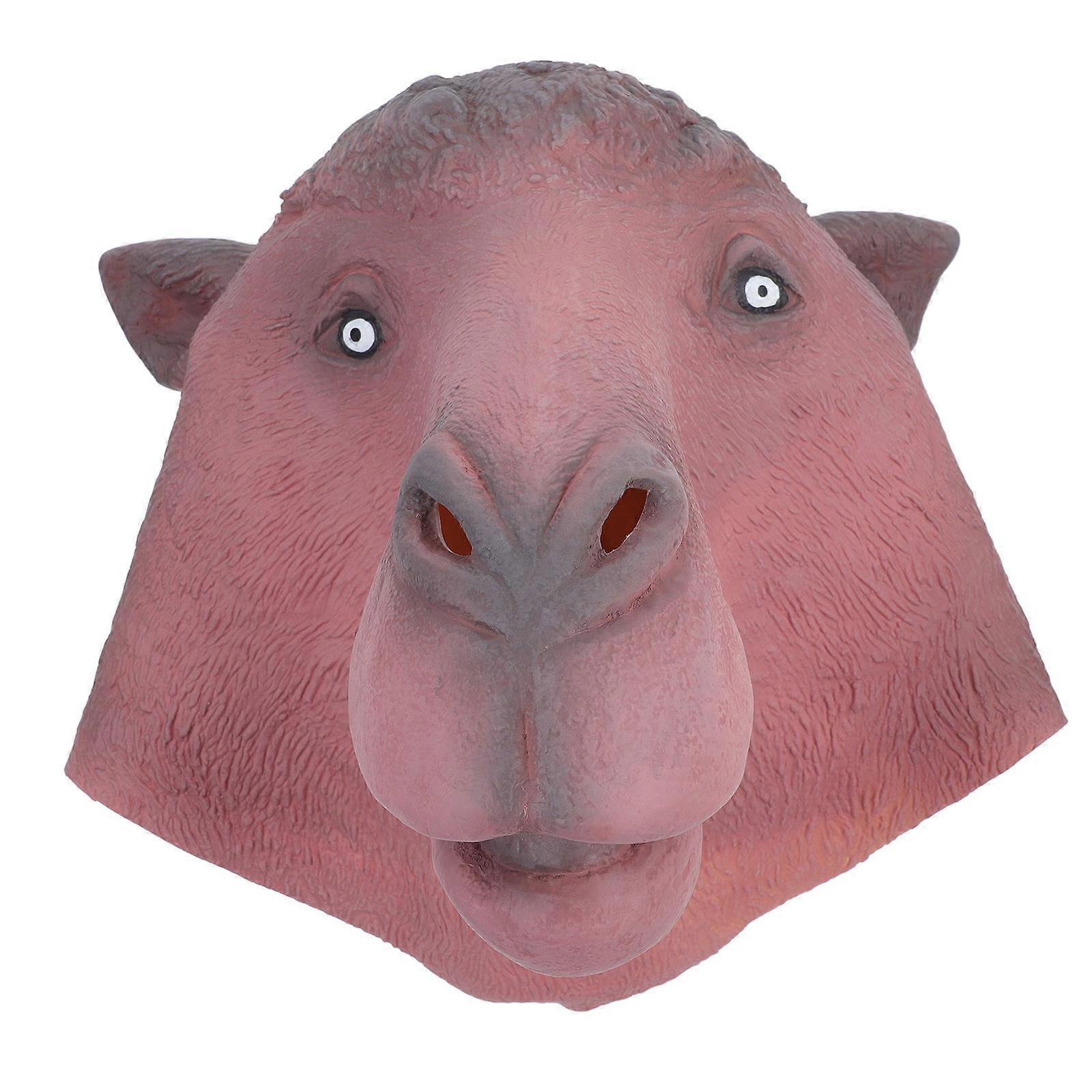 Funny Camel Head Mask for Halloween Party Cosplay – Lightweight, Comfortable Animal Headgear with Unique Design for Masquerade Events, Eye Catching