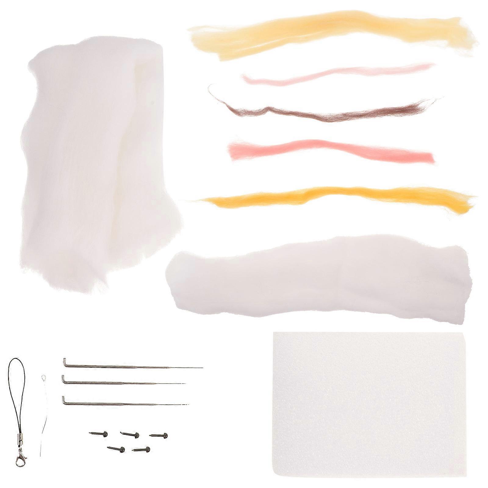 Handcrafted Doll Making Felting Kit For Families Bird Shape Creative Craft 1 Set
