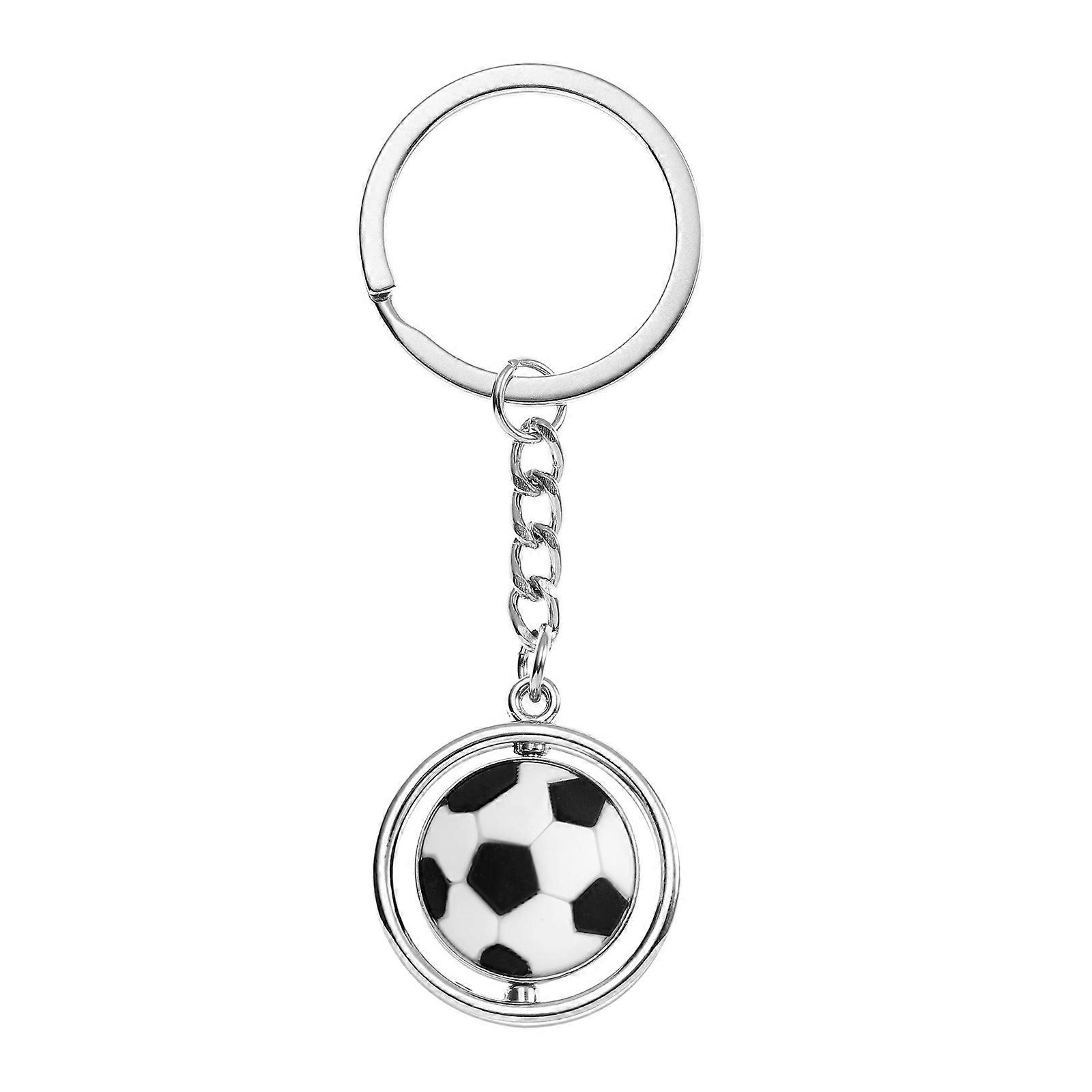 Assorted Color Soccer Ball Key Chain Made of Alloy for Keys Lightweight Compact Size Great Gift