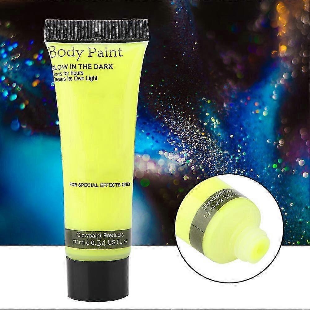 Tubes fluorescents ZENGO pour le corps et le visage - 10ml jaune - lavable, non toxique