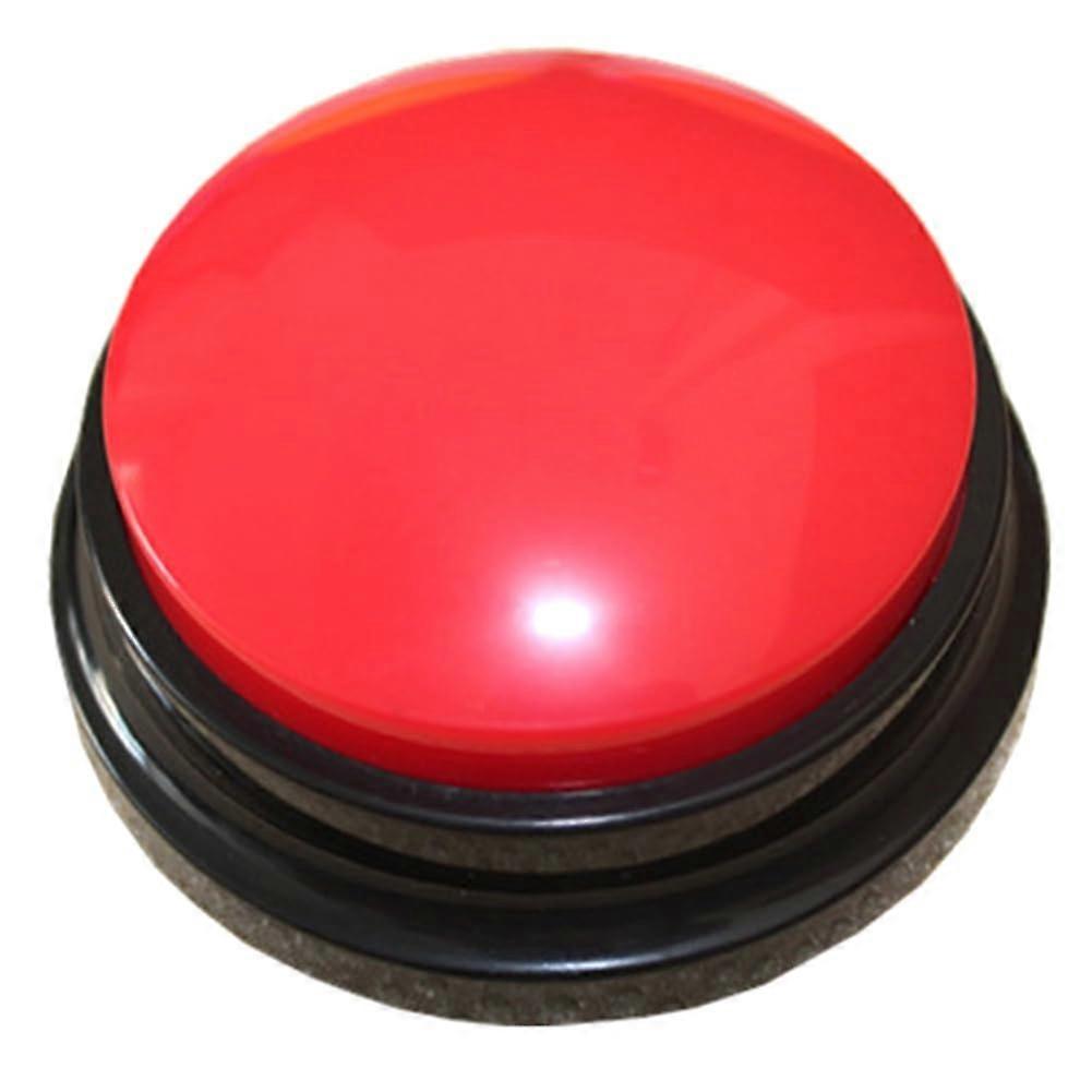 4 pieces of pet, recordable talking button, voice recorder, talking toy, pet training device, squeeze box, music box, red