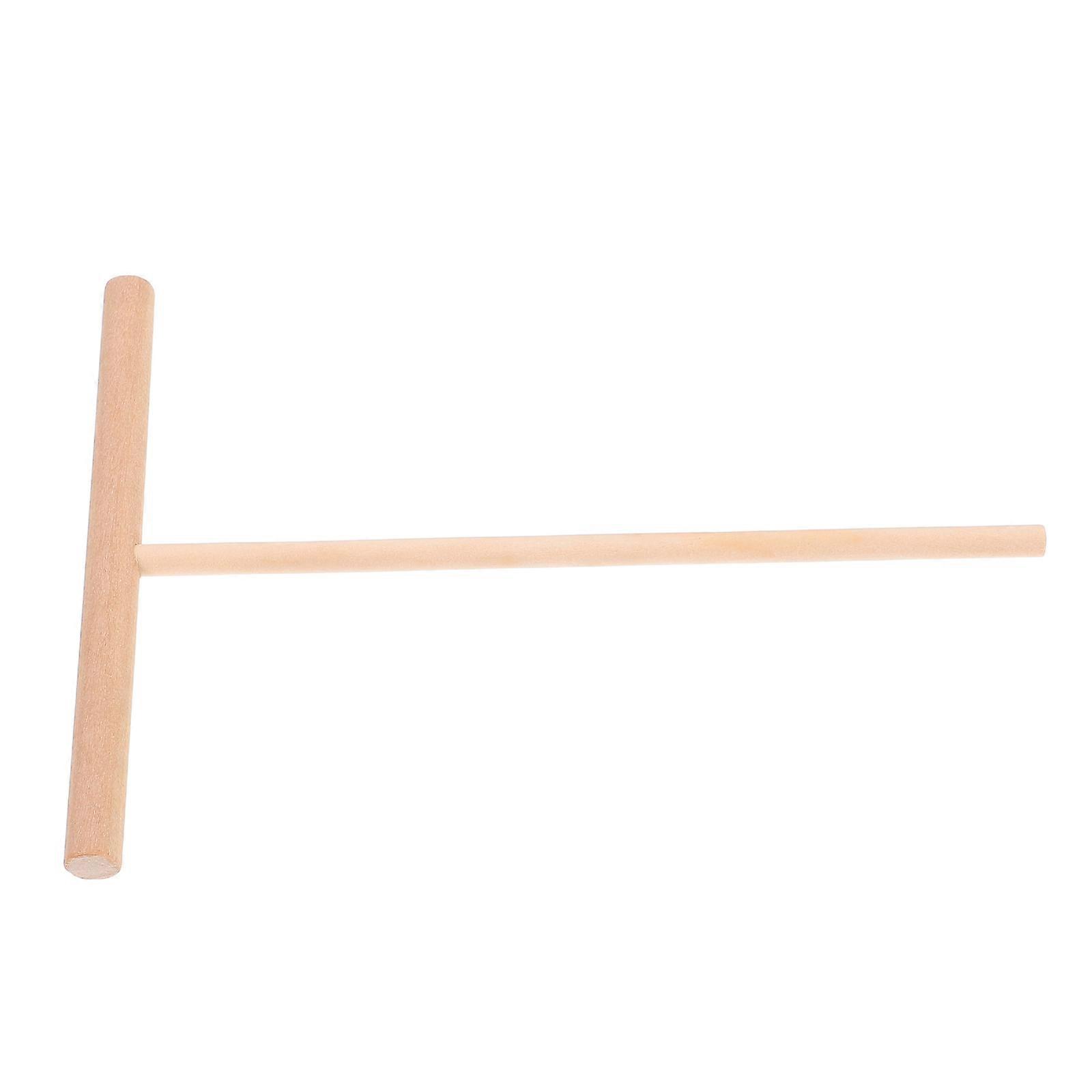 Beige Wooden Crepe Pancake Spreader Dough Distributor Safe and for Home Use 12.5 Inches