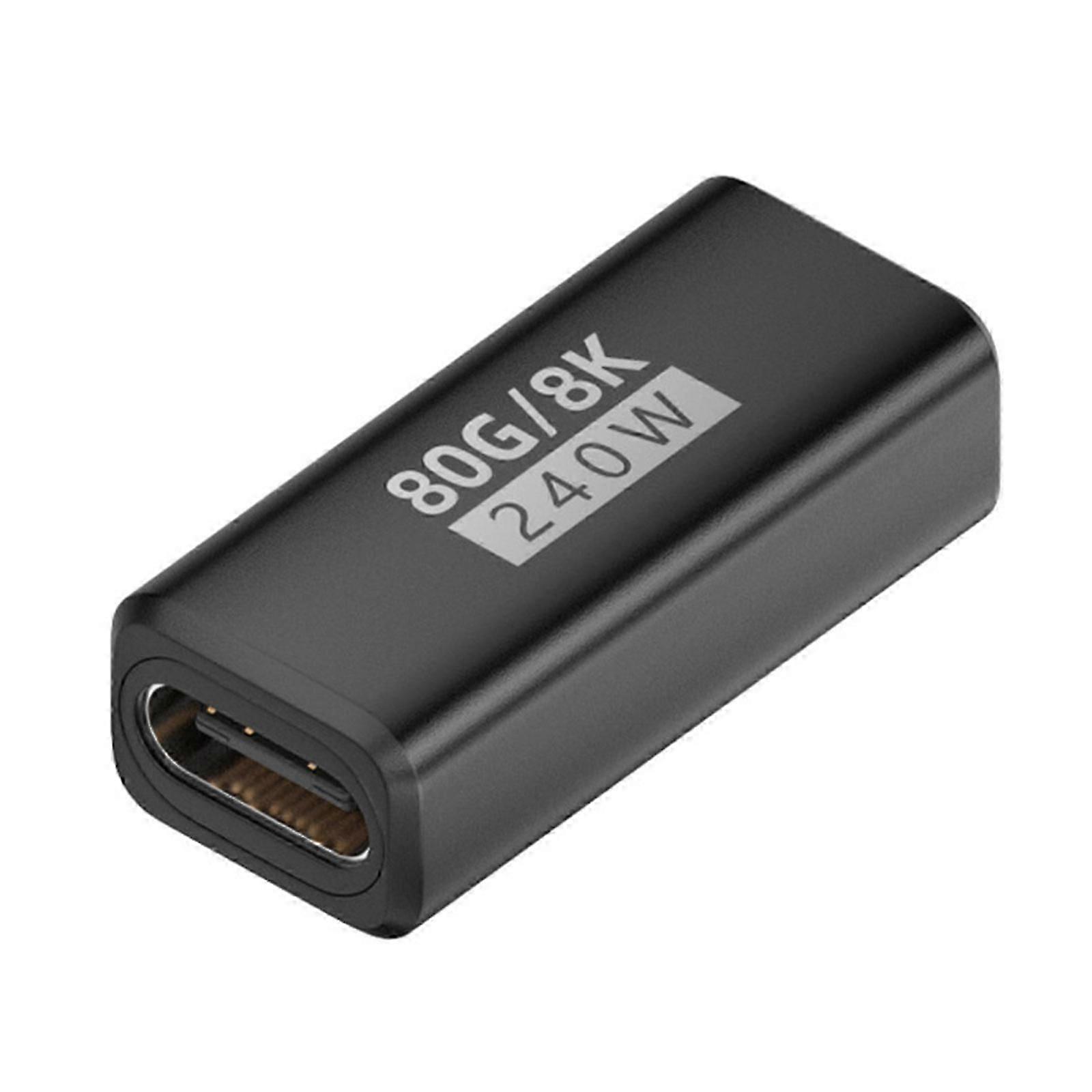 240W USB C Adapter 80Gbps 8K Video Support for Thunderbolt4/5 and Phone 16 15 with Current Display White