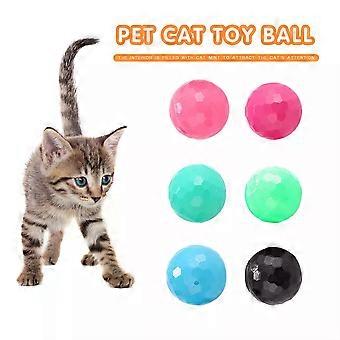Cat Training Scratch Rattles Interactive Pet Throwing Toy Balls Random Color Kitten Playing Training Funny Chewing