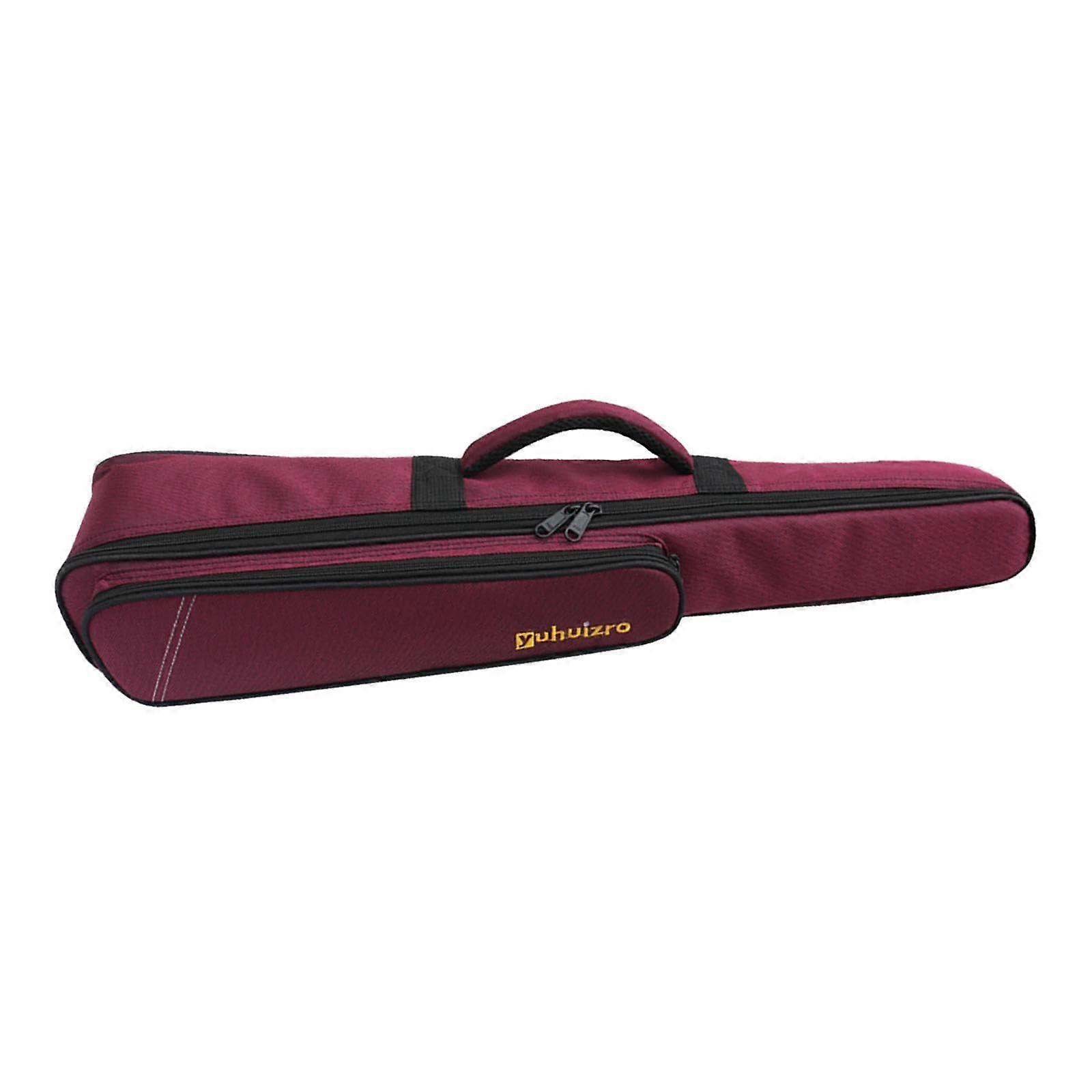 Saxophone Clarinet Storage Case, Waterproof Gig Bag with Handle, Travel Oxford Fabric, Violet Red, for Outdoor Performances