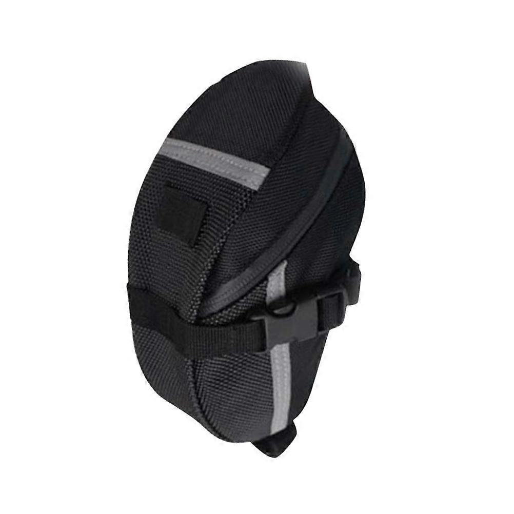 Multi Functional Bike Seat Bag, Quick Detachable Cycling Rear Saddle Bag with Reflective Straps, Universal Fit for Various Bike Seats, Black