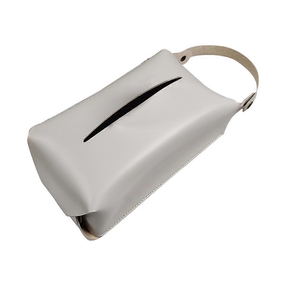 Tissue Box for Storage Beige Color Breathable and Waterproof Design Fits Home Car Use 1Pc