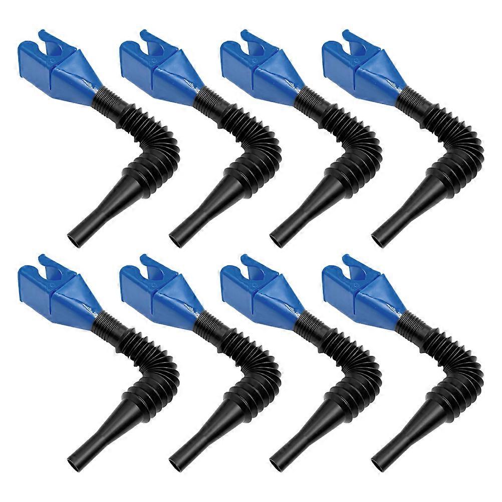 Flexible 8 Piece Motorcycle Oil Funnel Kit with Folding Telescopic Design for Easy Refueling – Universal Transmission Fluid and Coolant Filling Tool
