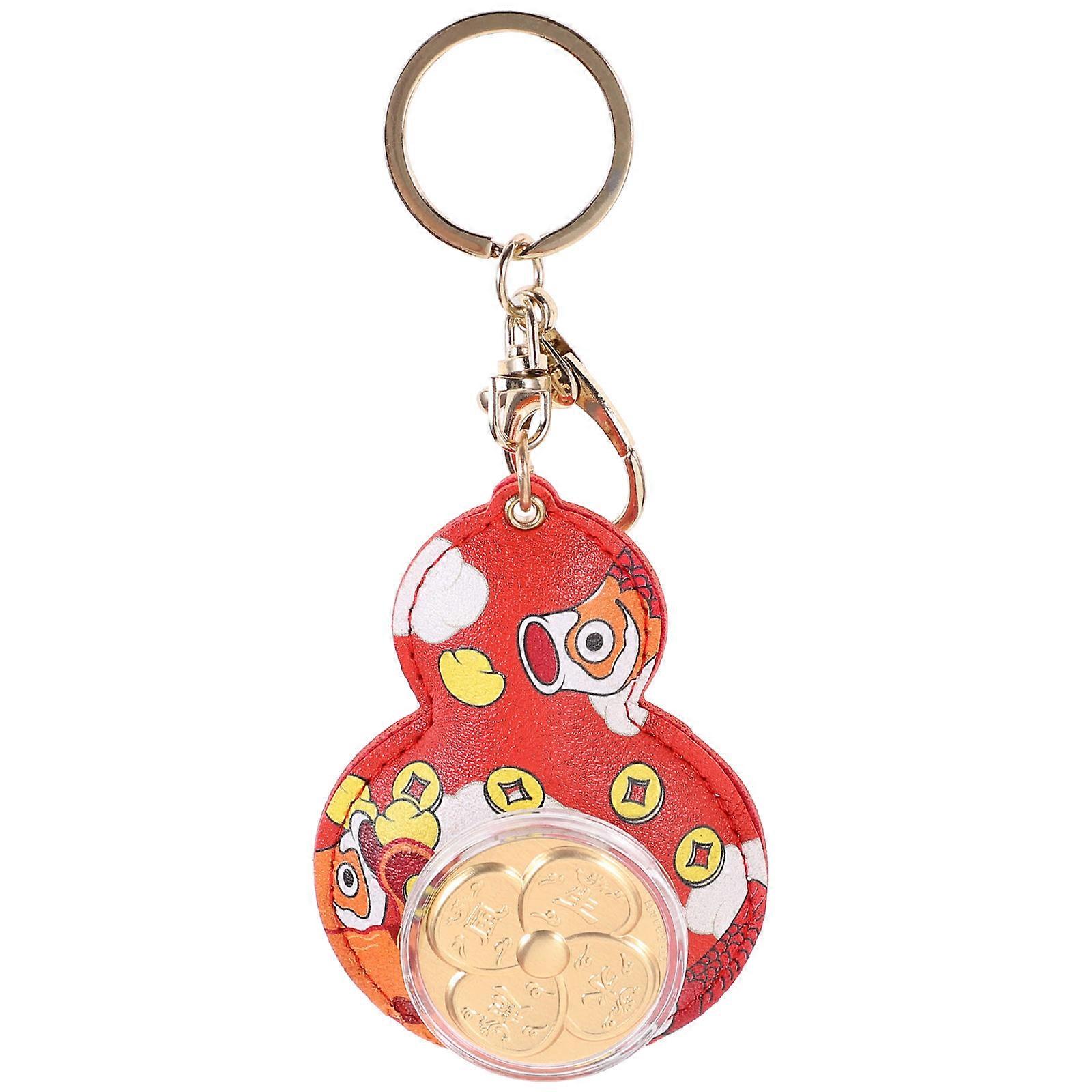 Cute Fortune Keychain Wealth Pendant Bag Charm Multi Functional Decoration for Friends and Keys